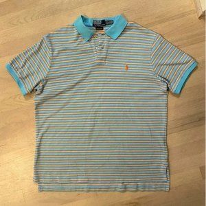 Polo Ralph Lauren pastel striped polo size XL